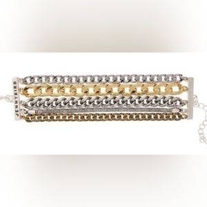 Jenny Bird Austin Chain Bracelet Multi Strand Mixed Metals BENIFITS CHARITY